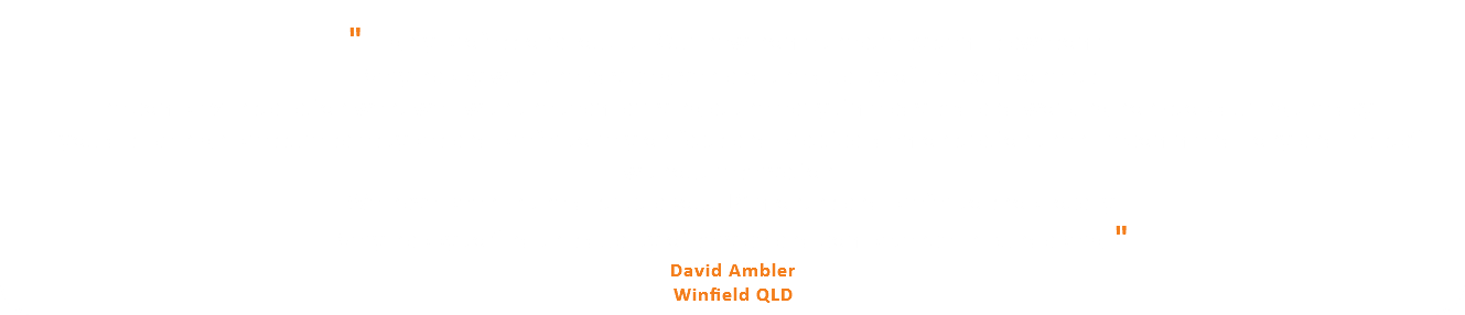 &nbsp;" Highly professional outfit. Our new home theatre system is awesome. Very happy with the advice given and the quality of the components. The complex installation went well with the team arriving at the early time advised and working non-stop during the day. If you dislike high pressure sales types and prefer to rely on facts and practical demonstration then I recommend Tony and his staff without reservation. We have been in the district about 18 months and prefer to shop locally. Very happy to find this quality of service and competence in Bundaberg. " David Ambler Winfield QLD